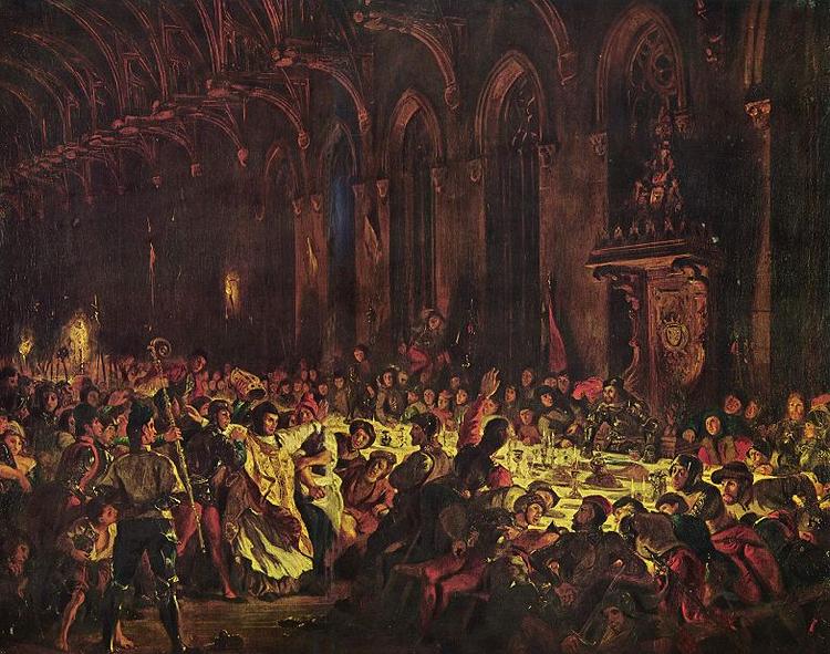 Eugene Delacroix Ermordung des Bischofs von Luttich oil painting image